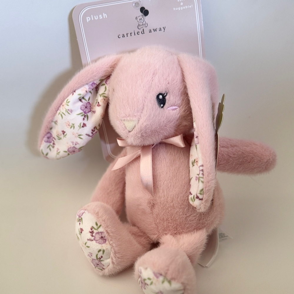 NEW Pink Plush Bunny Soft Baby Toy Stuffed Animal | Carried Away